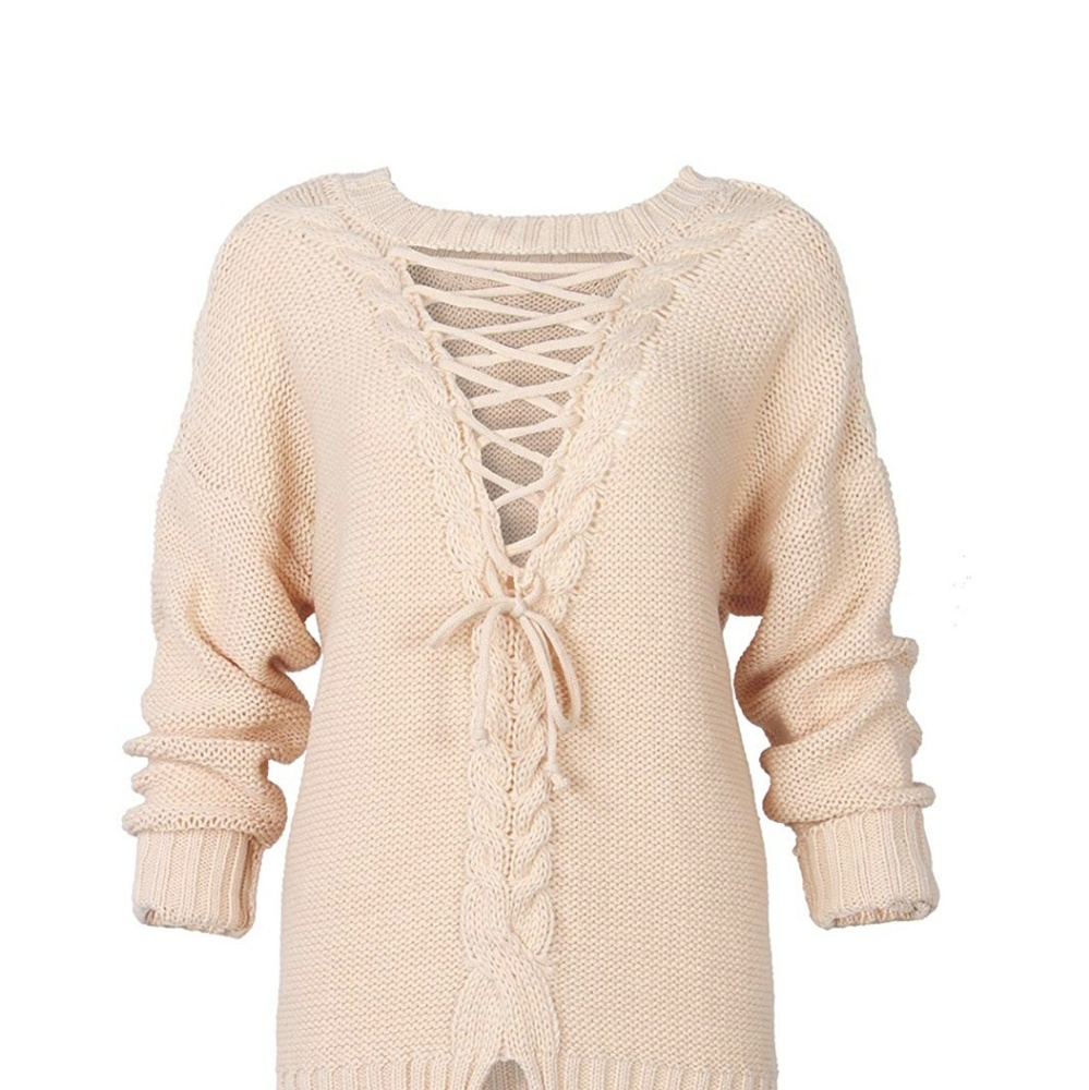 ELLERY Lattice Back Sweater - Picture 3 of 8